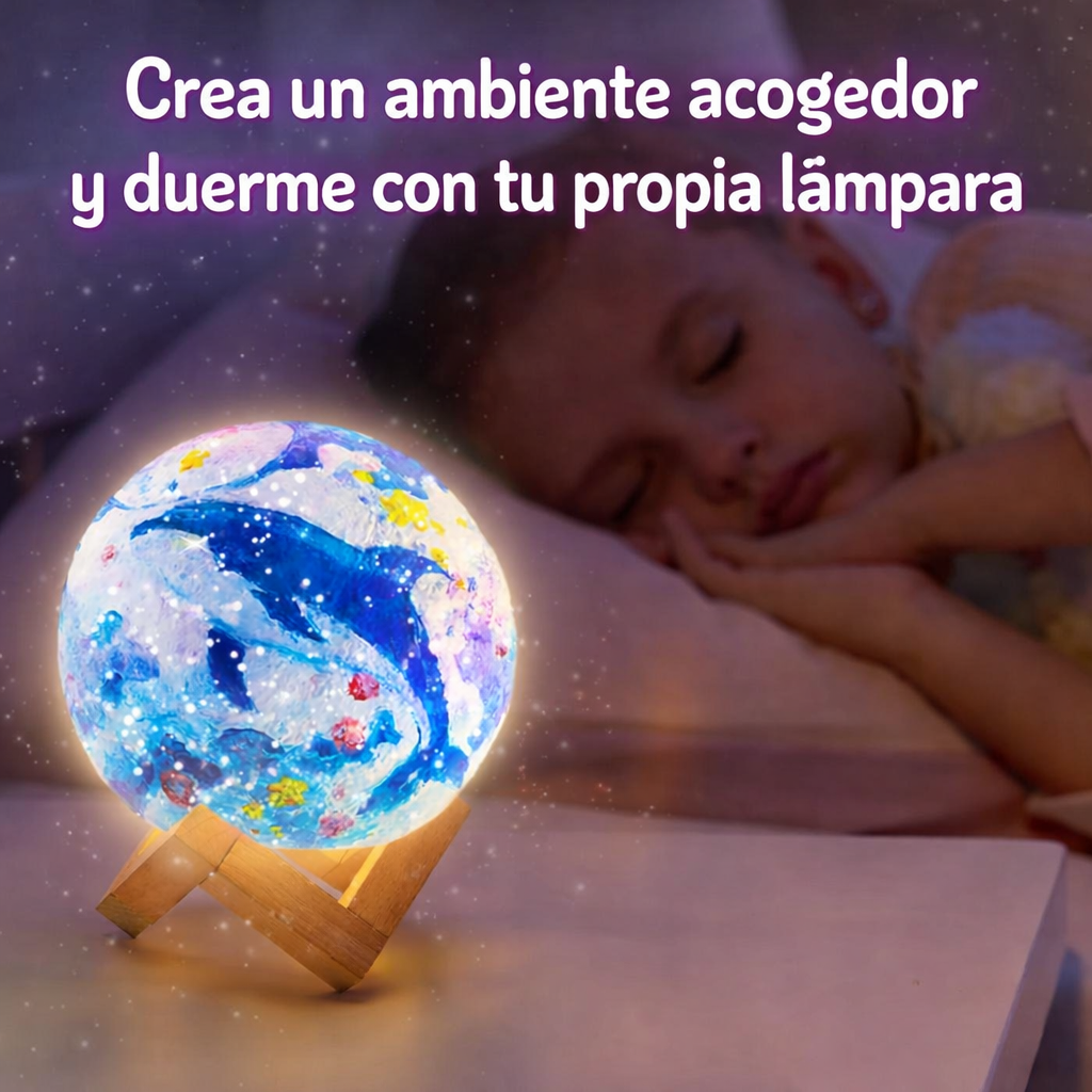 Kit Lámpara Luna para Pintar