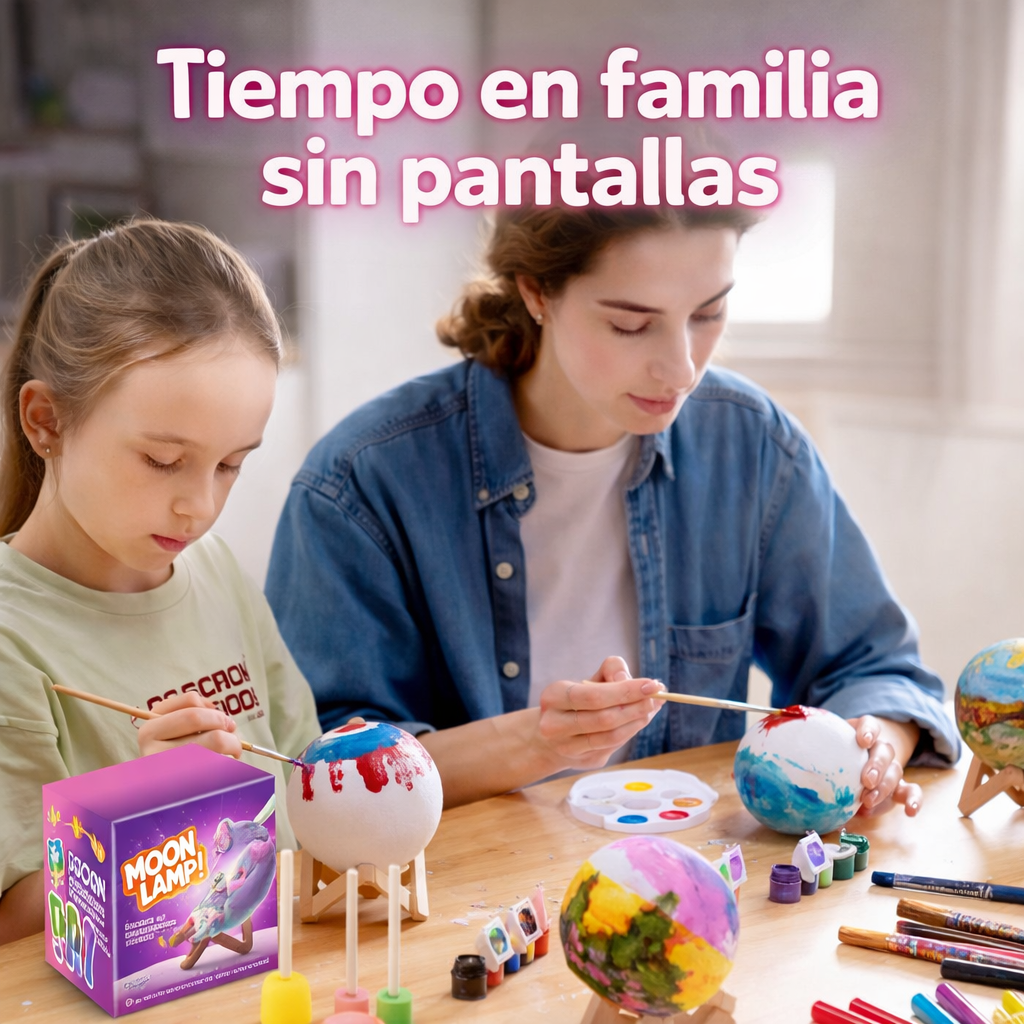 Kit Lámpara Luna para Pintar
